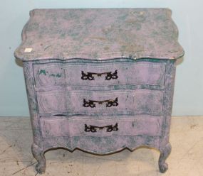 Three Drawer French Queen Anne Stand