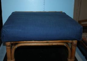 Bamboo Stool 22" square, 15" h.