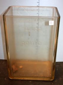 Large Glass Gould Battery Holder 12 1/2", 9 1/2", 18"