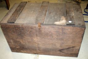 Old Storage Box 36" w., 20" dia., 21" h.