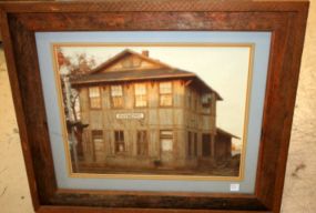 Picture of Raymond Train Station Signed Joel 30" w., 26" h.