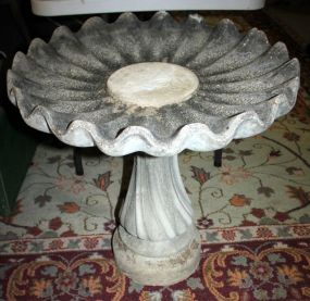 Concrete Bird Bath 26" dia., 24" h.