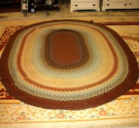 Hook Rug 12'6" l., 9' 6" w.