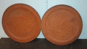 Five Matching Chair Seats Standing lien design 12" dia.