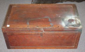 Primitive Tool Chest 33" w., 13" h., 17 1/2" dia.