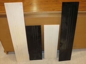 Four Shelves Two - 7" w., 36" h. and two - 7 1/2" w, 24" h.