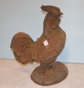 Cast Aluminum Rooster 21" h.