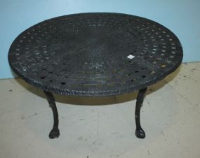 Cast Aluminum Round Table 32 1/2" dia., 16" h.