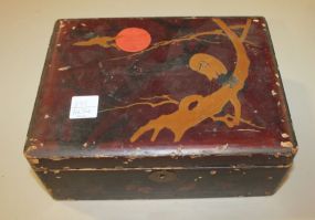 Lacquer Box 9 1/2" w., 7" d., 3 1/2" h.