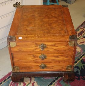Three Drawer Bassett Side Table 23" w., 28 1/2" d., 21" h.
