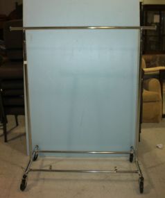 Adjustable Rolling Metal Clothes Rack 50 1/2" w.