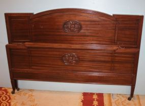 Mahogany Full Size Bed 41" h.