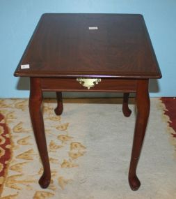 Queen Ann Style Side Table 24" w., 18" d., 20" h.