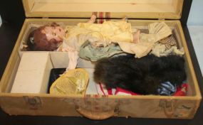 Northwest Airlines Box With doll and clothes