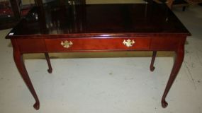 Mahogany Queen Anne Desk Has one drawer; 47 1/2" w., 23 1/2" d., 30" h.