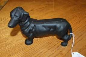 Reproduction Cast Iron Dog Doorstop 5 1/2" h.
