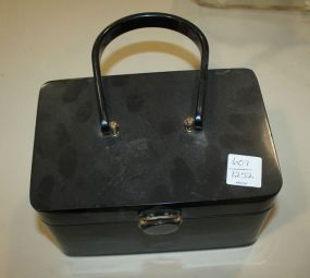 Wilaray Black Lucite Purse