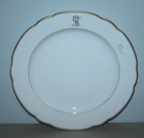 Round Monogrammed Platter 12" dia.