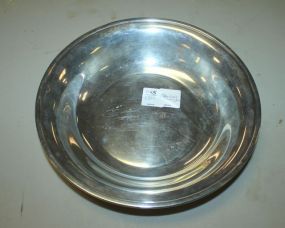 Sterling Monogrammed Bowl 9 1/4" dia.