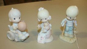 Three Jonathan and David Figurines 5" h.