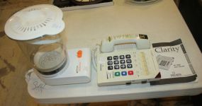 Clarity Phone and Black and Decker Popper