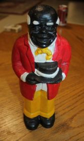 Reproduction Cast Iron Uncle Moses Bank 10" h.