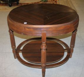 Walnut Triwood Center Table 34" w., 28" d., 30" h.