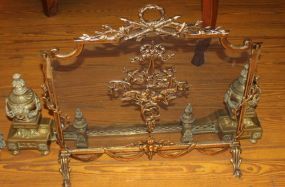 Gilded Brass Fire Chenet