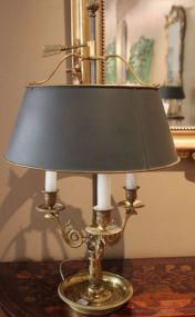 Pair of Guilt Bronze Buillot Lamps
