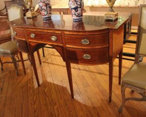 Georgian or Federal Mahogany Side Board with inlay