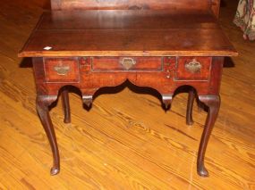 English Oak Low Boy with Feet