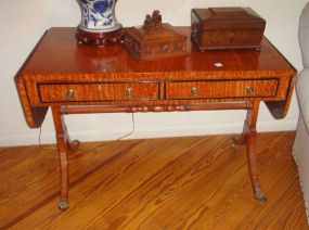 Regency Drop Leaf Satin Sofa Table
