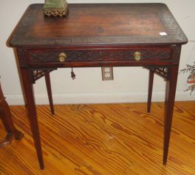 Mahogany Chinese Chippendale Side Table