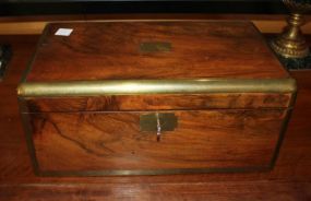 English Walnut Lap Desk with bias trim