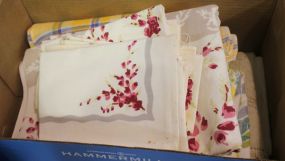 Box Lot of Vintage Tablecloths