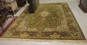 8 x 11 Avocado 100 % Wool Rug