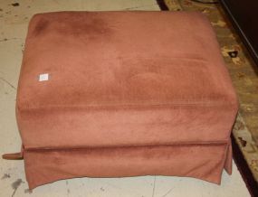 Ottoman Covered in Velvet 25"w., 21"d., 13"h.