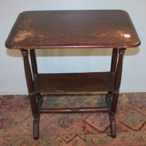 Victorian Two Tier Side Table 24"w., 16"d., 27"h.