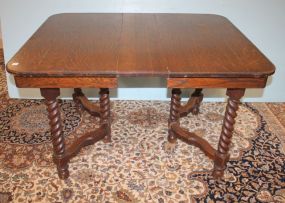 Rectangular Barley Twist Leg Table 49"w., 41"d., 30"h.