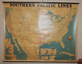 Free As the Wind, Seven Rolled Up Prints, Southern Pacific Line Map Free as the wind (rolled up print) 40"w., 25"h., Seven rolled up prints (notes and comments on the Fine Art of American 20"w., 15"h., Southern Pacific Line map 40"h., 51"w.