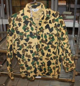 Woolrich Camo Button Up Shirt Large