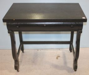 Painted Black Oak Empire Style Desk 34"w., 19"d., 32"h.