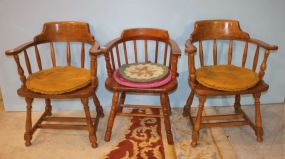 Matching Captains Chair and Pine Captains Chair 26"w., 31"h.