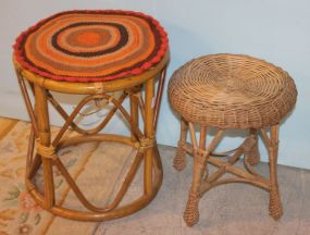 Two Foot Stools 14", 17"h.