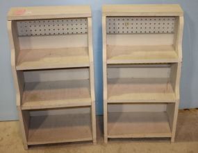 Two Four Shelf Bookcases 17"w., 16"d., 31"h.