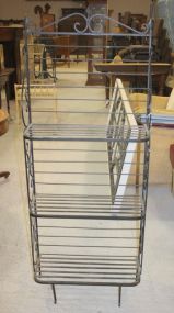 Three Shelf Iron Rack 24"w., 10"d., 61"h.