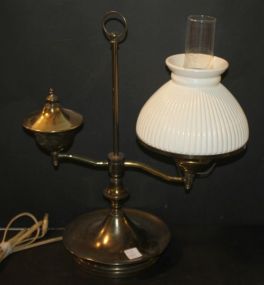 Brass Student Lamp 19"h.