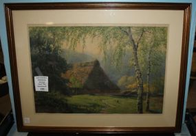 Beautiful Engraving by German Artist Carl G Oncken Oldenburg 31"w., 23"h.