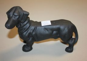 Reproduction Cast Iron Dog 5"h.