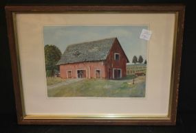 Print of The Deserted Barn 17"w., 13"h.